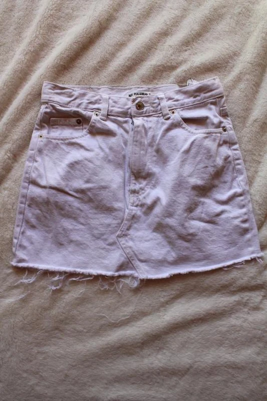 White Pull & Bear denim skirt – photo 2